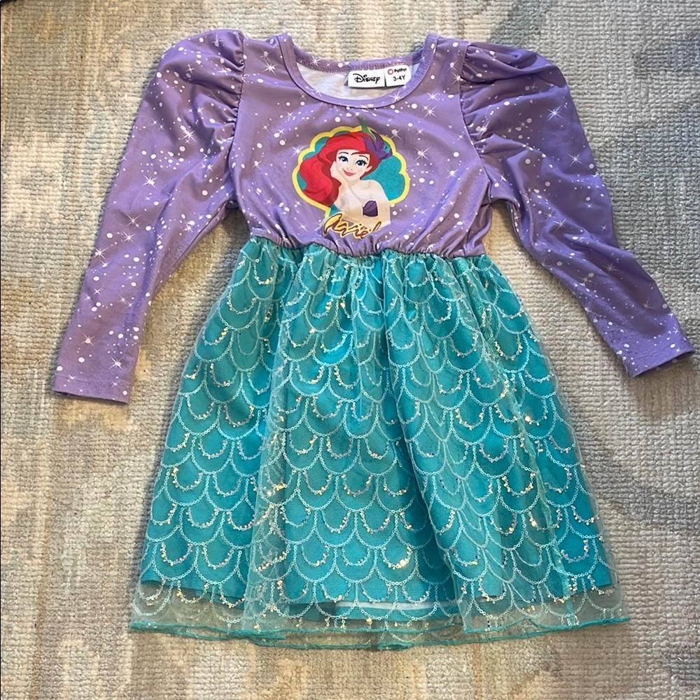 Disney Ariel Dress with Purple and Teal
